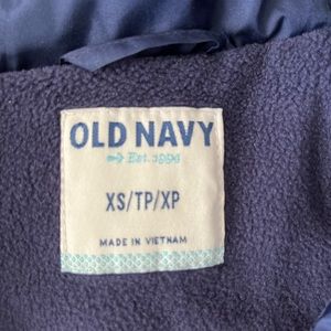 Navy Old Navy Puffer Vest. Size XS